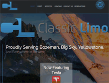 Tablet Screenshot of bozemanlimo.com